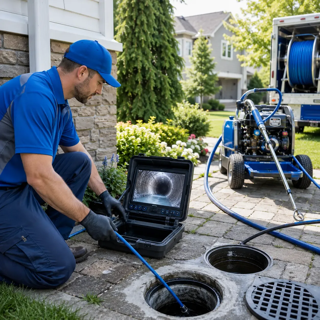 Outdoor drain cleaning professionals serving Grissom Arb, IN